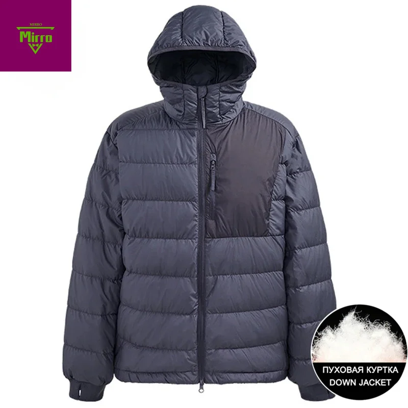 

90% White Duck Down Jackets Men Winter Puffer Jackets Lightweight Parkas Coat Casual Loose Padded Jackets Outwear