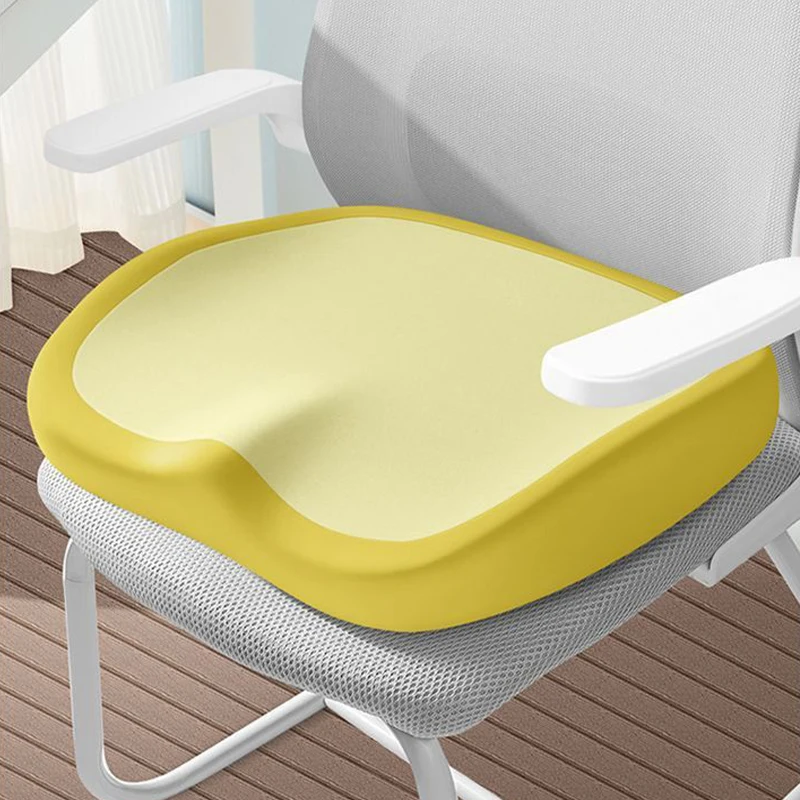Thickened Memory Foam Seat Cushion for Tailbone Coccyx Pressure Relief Soft Breathable Office Chair Pad for Long Sitting