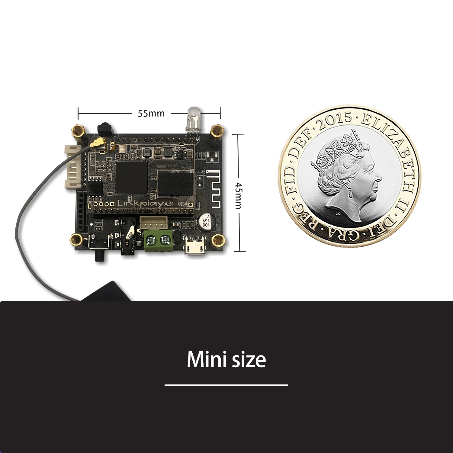 Módulo receptor de audio D10 inalámbrico WiFi y Bluetooth 5,0, salida analógica I2S, placa de salida ess9023 con aeropuerto, audio WiFi DLNA