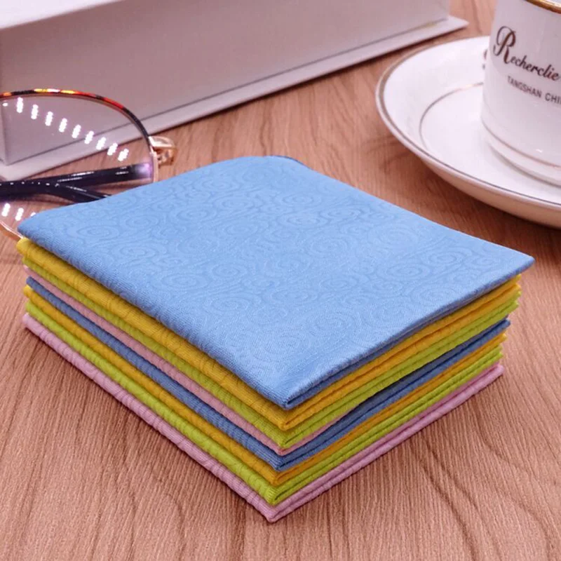 10 Pcs Chamois Glasses Cleaner Clouds Microfiber Glasses Cleaning Cloth For Lens Phone Screen Cleaning Wipes