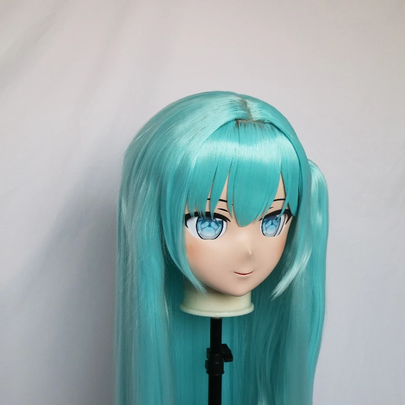 Maschera per la testa personalizzata fatta a mano con guscio posteriore Crossdressing Silicone Anime Re:Dive Princess Connection Maschera cosplay Kigurumi