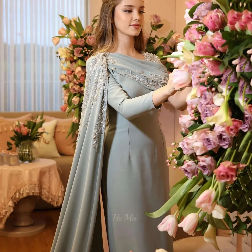 فساتين حفلة موسيقية مخصصة أنيقة مزينة بفستان سهرة عتيق حورية البحر بكتف واحد رداء حفلات فيستدوس دي نوفيا #1