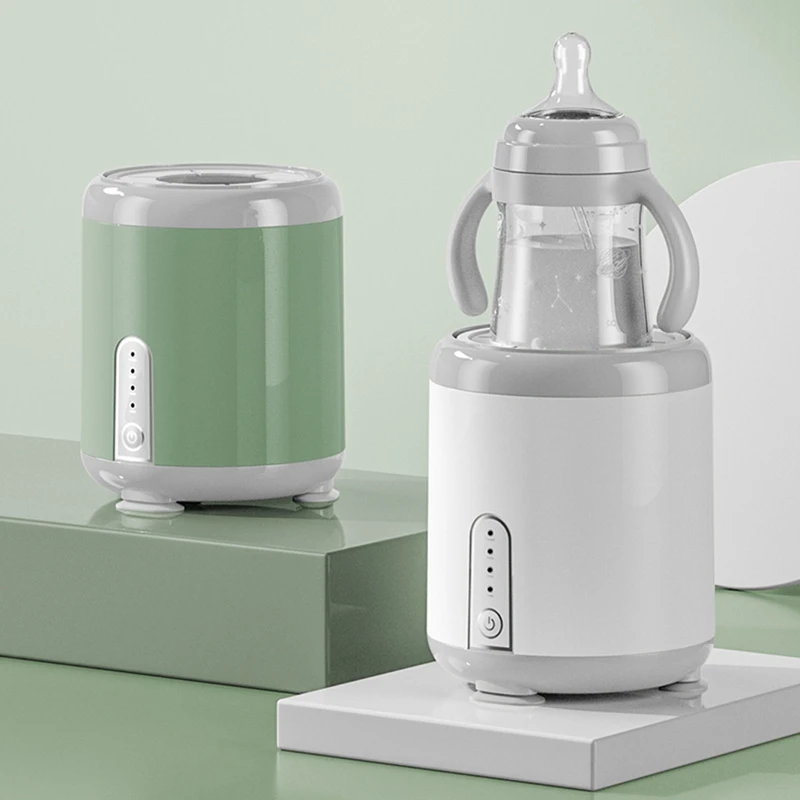 1 Set 53-75Mm Milk Bottle Milk Mixer 1200Mah Full-Automatic Three-Gear Adjustable Rechargeable Green