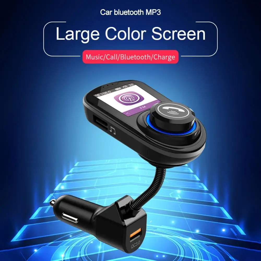 Car MP3 Music Player Bluetooth 5.0 receiver FM transmitter Dual USB QC3.0 Charger U disk / TF Card lossless Music