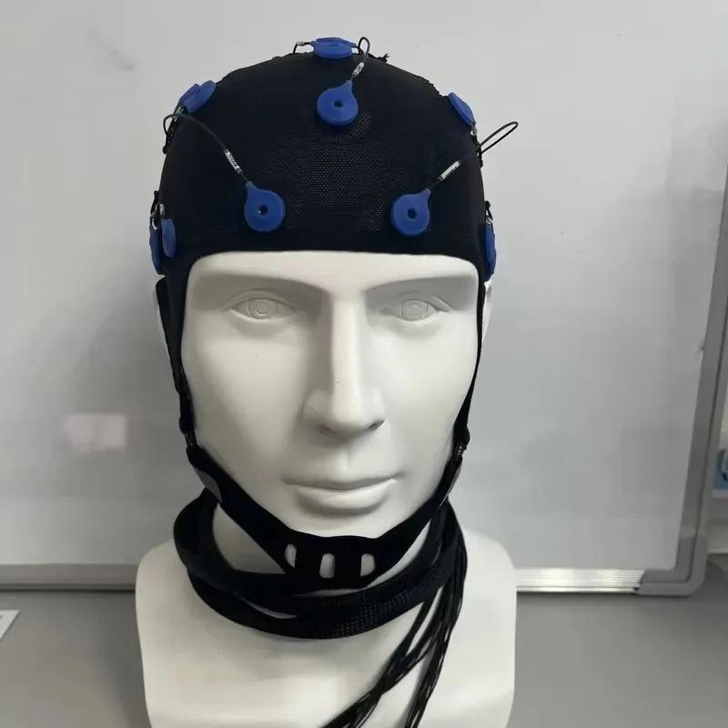 Greentek EEG Electrode Cap Equipped with AgCl Electrodes for Clinic & Hospital Usage up to 128