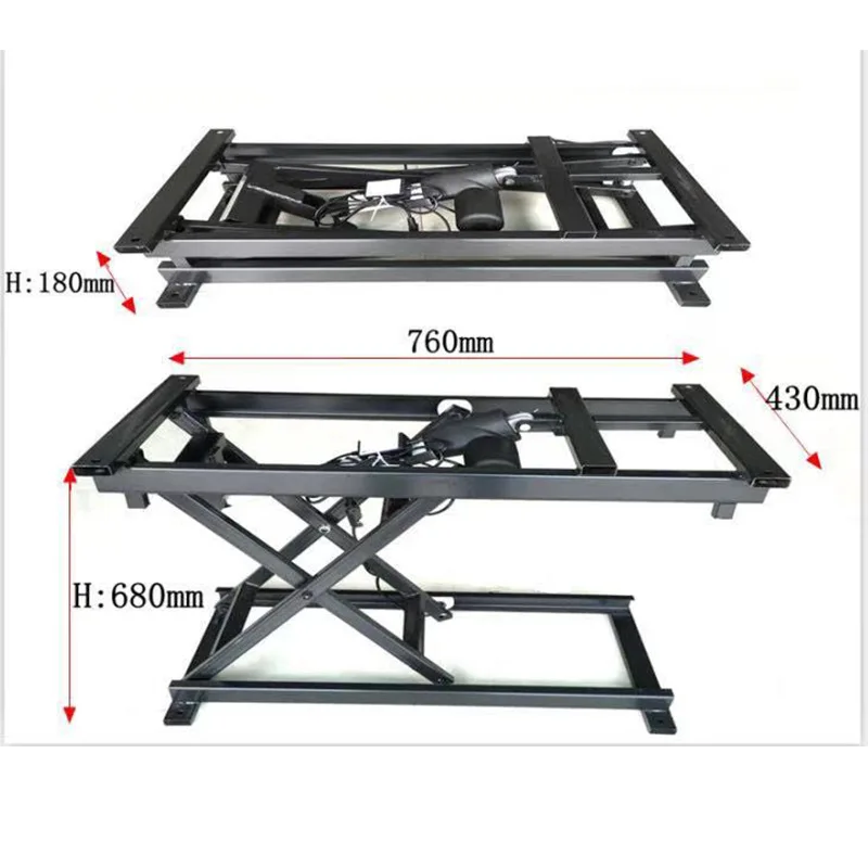 Imagem -04 - Elevador Elétrico Mesa de Café Ferragem Dobrável Quadro Ferro Inteligente Personalizado Acessórios para Casa Mesa Jantar Suporte de Elevação 150 mm Curso