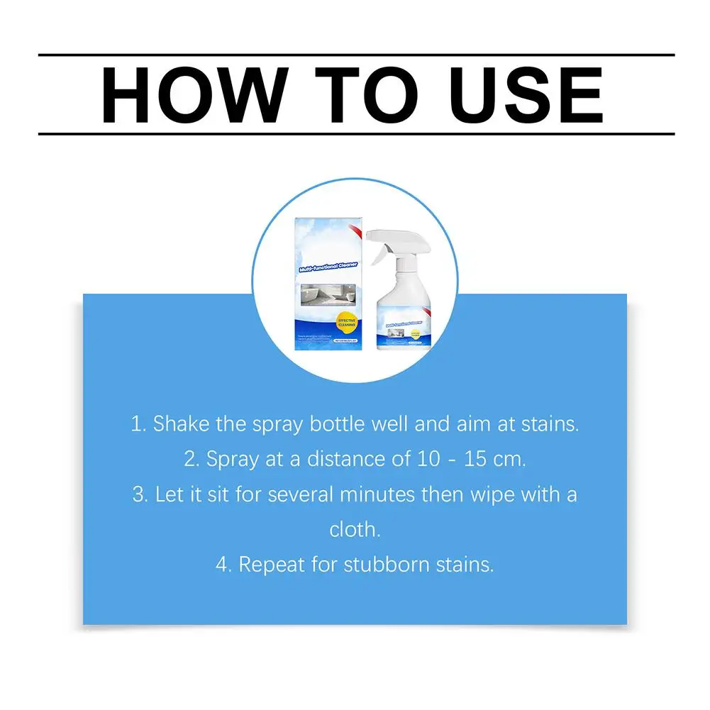 Multi Functional Dirt Cleaner For Kitchen Bathroom Household Professional Daily Surface Stains Cleaning Agent Household Goods