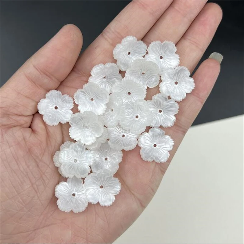 10Pcs/Lot New Creative Acrylic Torus 22MM Acetic Acid 3D Flower Beads Charm Connectors Diy Hair Jewelry Making Resin Accessories