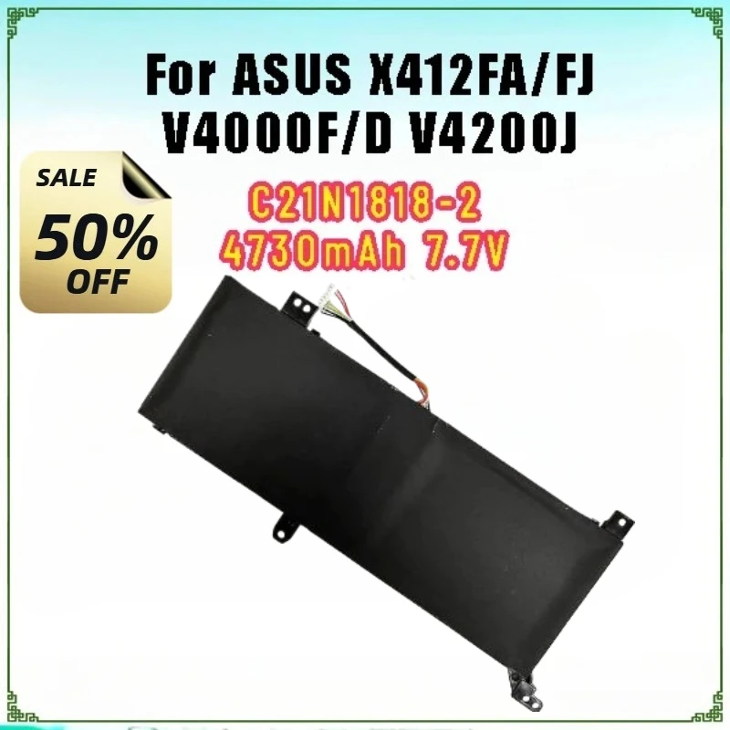 

Для ASUS X412FA/FJ V4000F/D V4200J аккумулятор для ноутбука 4730 мАч 7,7 В C21N1818-2 аккумулятор