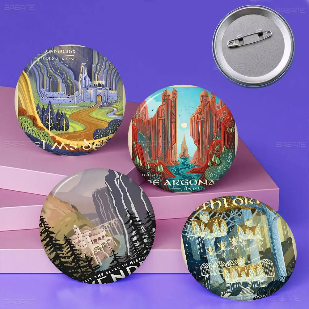 

Tolkien Art Badges Creative Tinplate Soft Button Pins Animal Icon Brooch Lapel Backpack Badge Accessories Pin