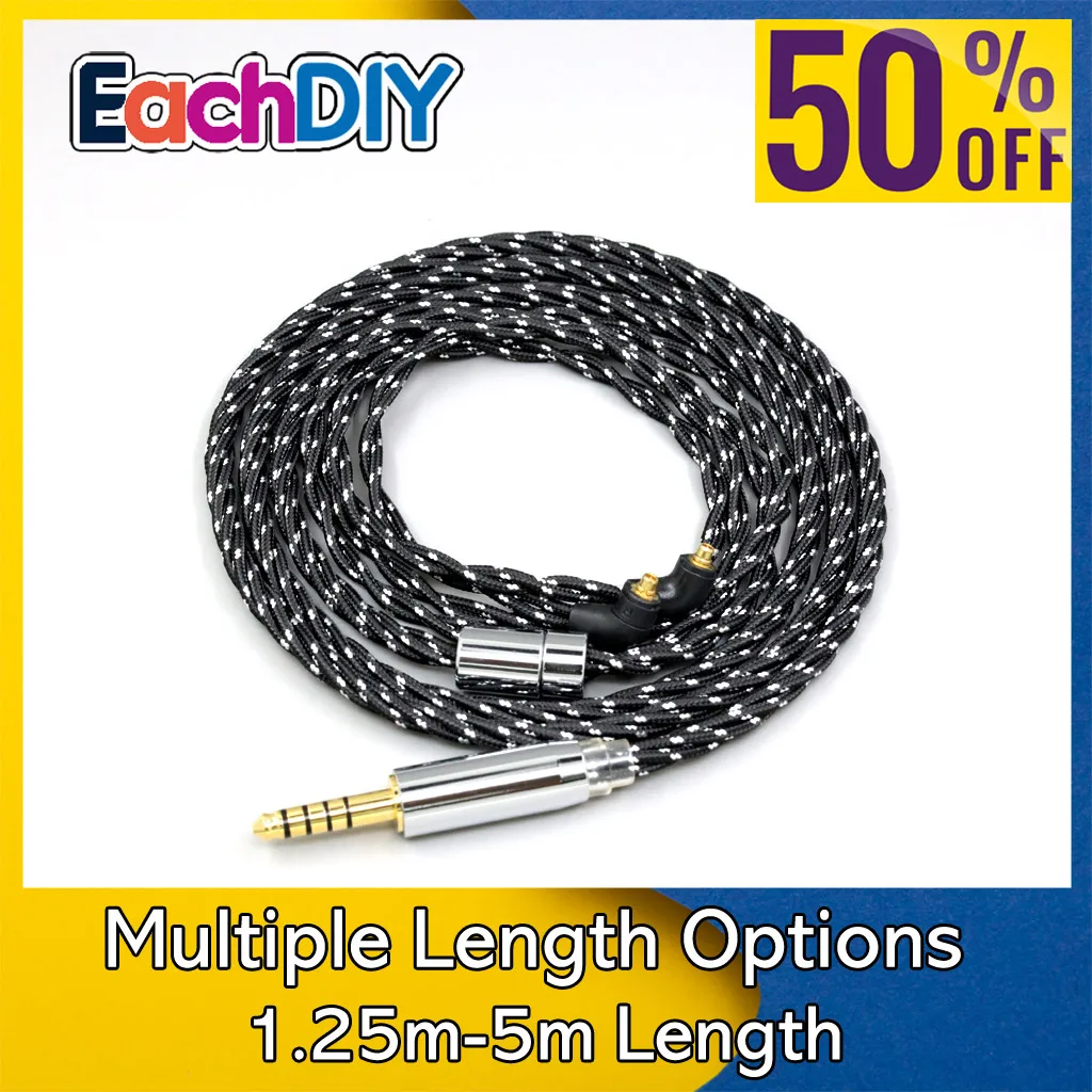 

OCC Mixed OFC Twisting Nylon Earphone Cable For Etymotic ER4SR ER4XR ER3XR ER3SE ER2XR ER2SE LN008720