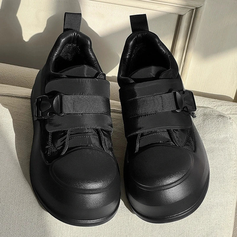 

Fashion Comfortable Versatile Men Slip On Shoes Patchwork Sneakers New Spring Autumn Thick Soled Round Toe Hook Casual Footwear