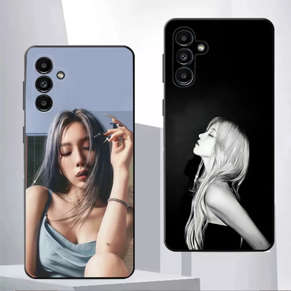 Kpop Kim T-Taeyeon-S  Phone Case For Samsung Galaxy A13,21s,22,31,32,52,53,71,80,91 Black Soft Cover