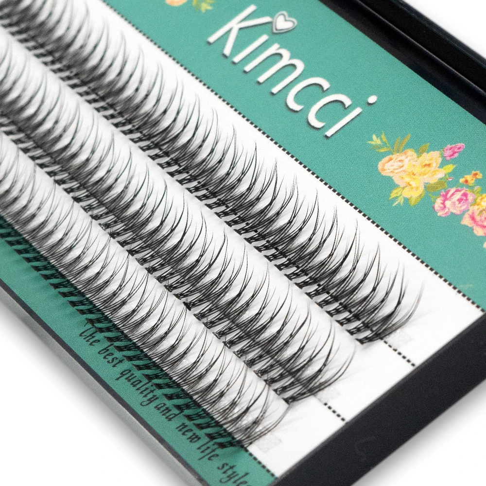 Kimcci Dovetail Fly Eyelashes Natural Soft Fasle Fake Eyelashes 0.07mm Extension Natural Slender Cross False Eyelashes