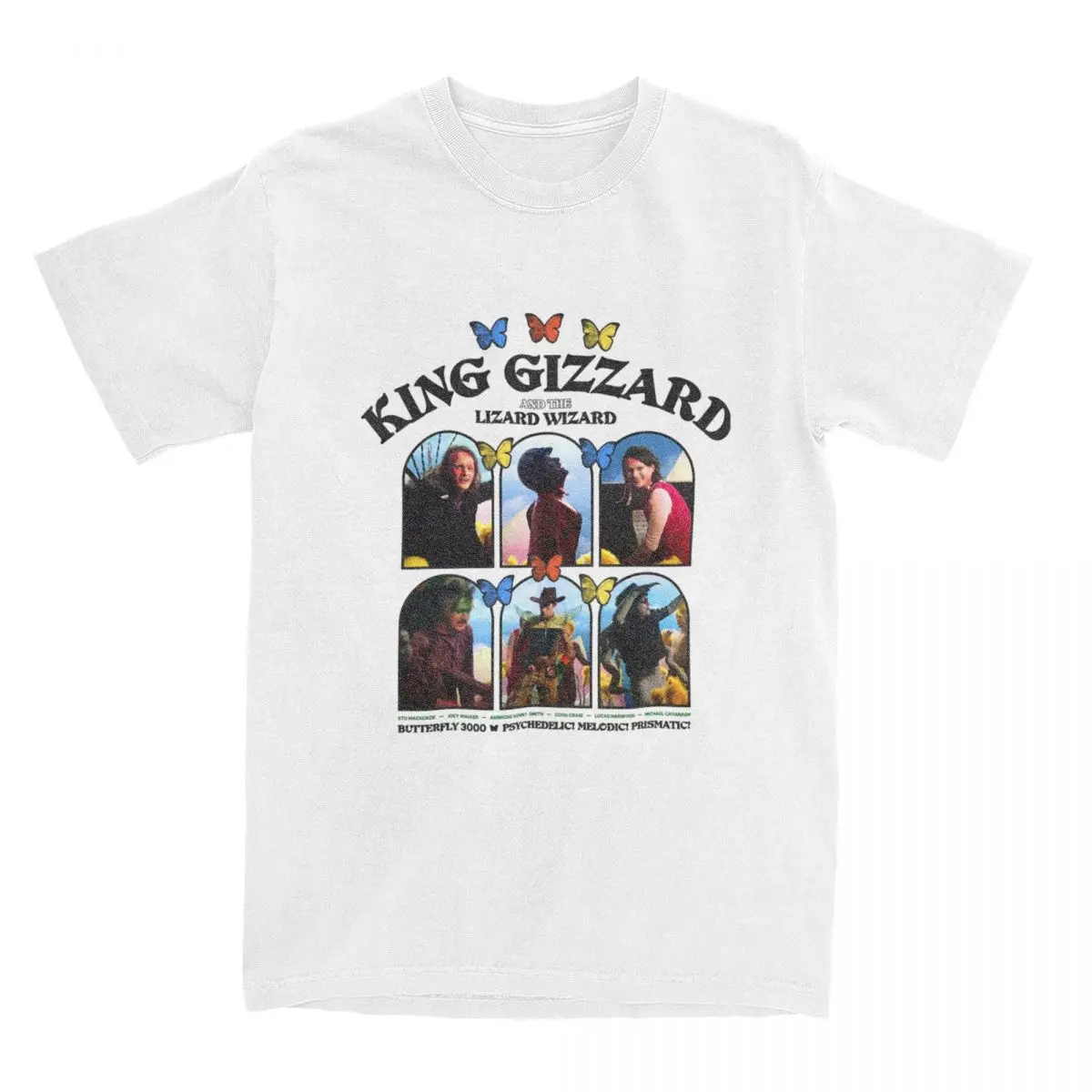 King Gizzard And The Lizard Wizard Butterfly 3000 Shirt Merchandise Men Women 100% Cotton Novelty T-shirt Short Sleeve Tops