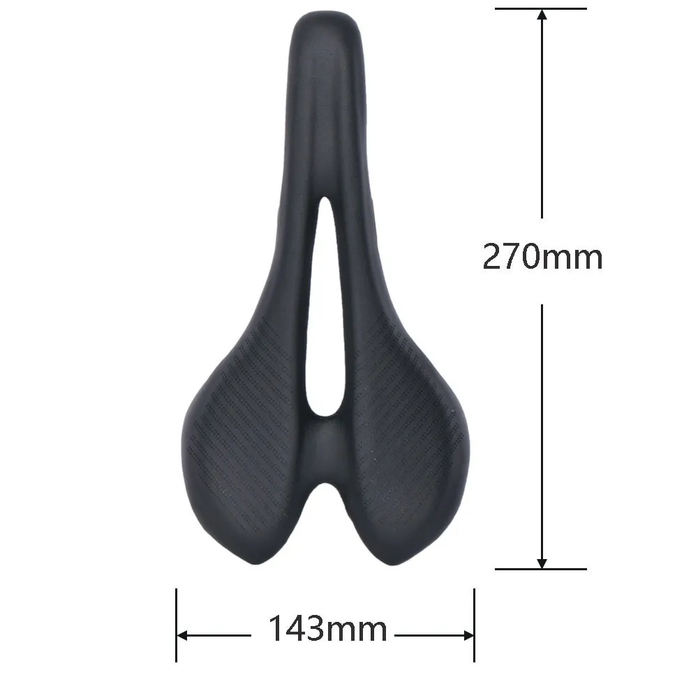 Elitaone Carbon-Fahrradsattel, 270 x 143 mm, leichter Rennrad- und MTB-Fahrradsitz, 115 g, für angenehmes Fahrerlebnis – Detail 3