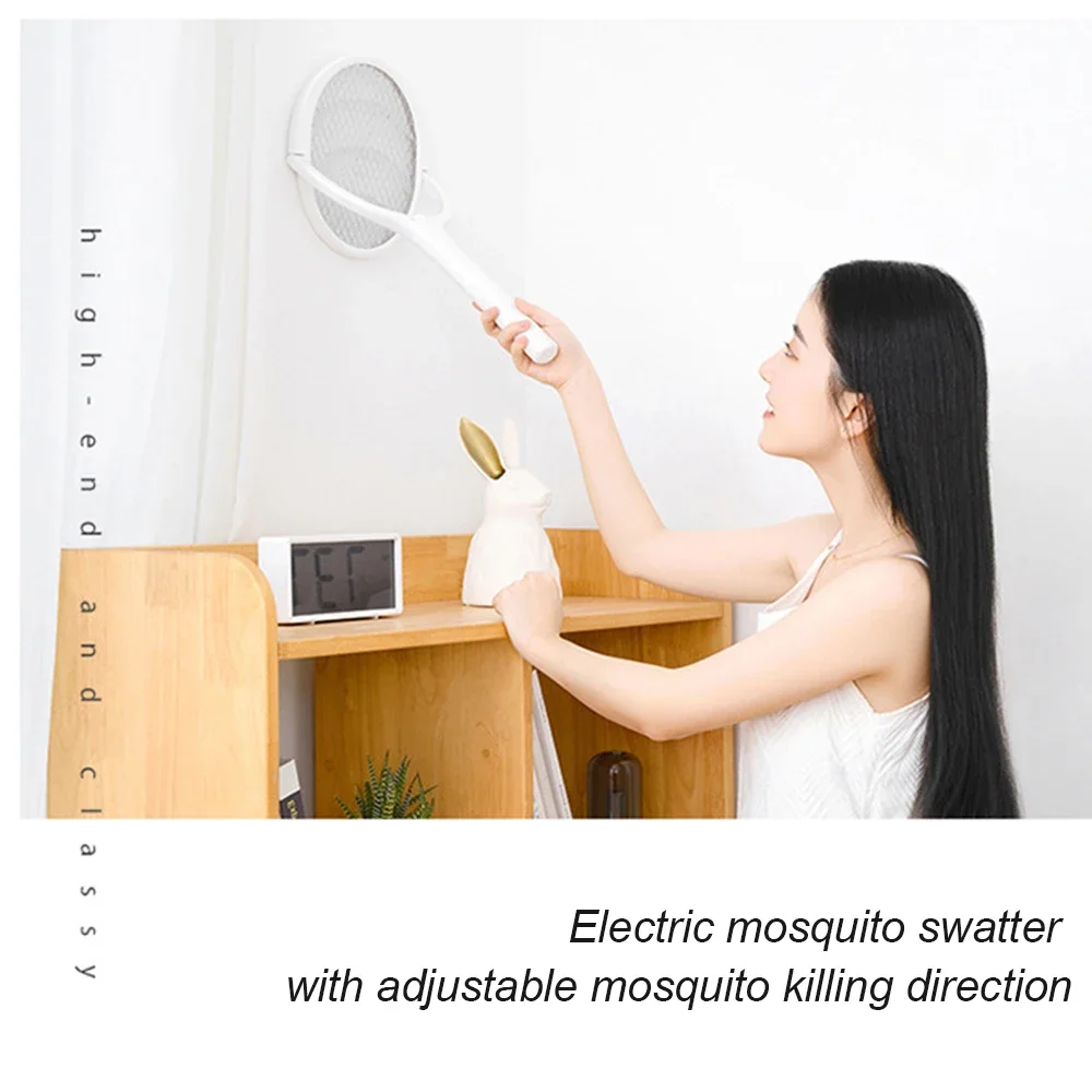 3500V 5w1 lampa zabijająca komary wielofunkcyjny regulowany kąt łapka na owady elektryczny USB akumulator Mosquito Fly Swatter