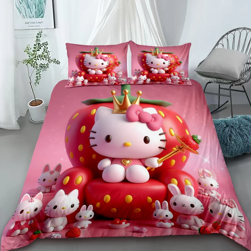 Duvet Covers Stitch Cartoon Bedding Set Quilt Cover Comfort Cover Queen King Size for Children Gift Bedroom Decor