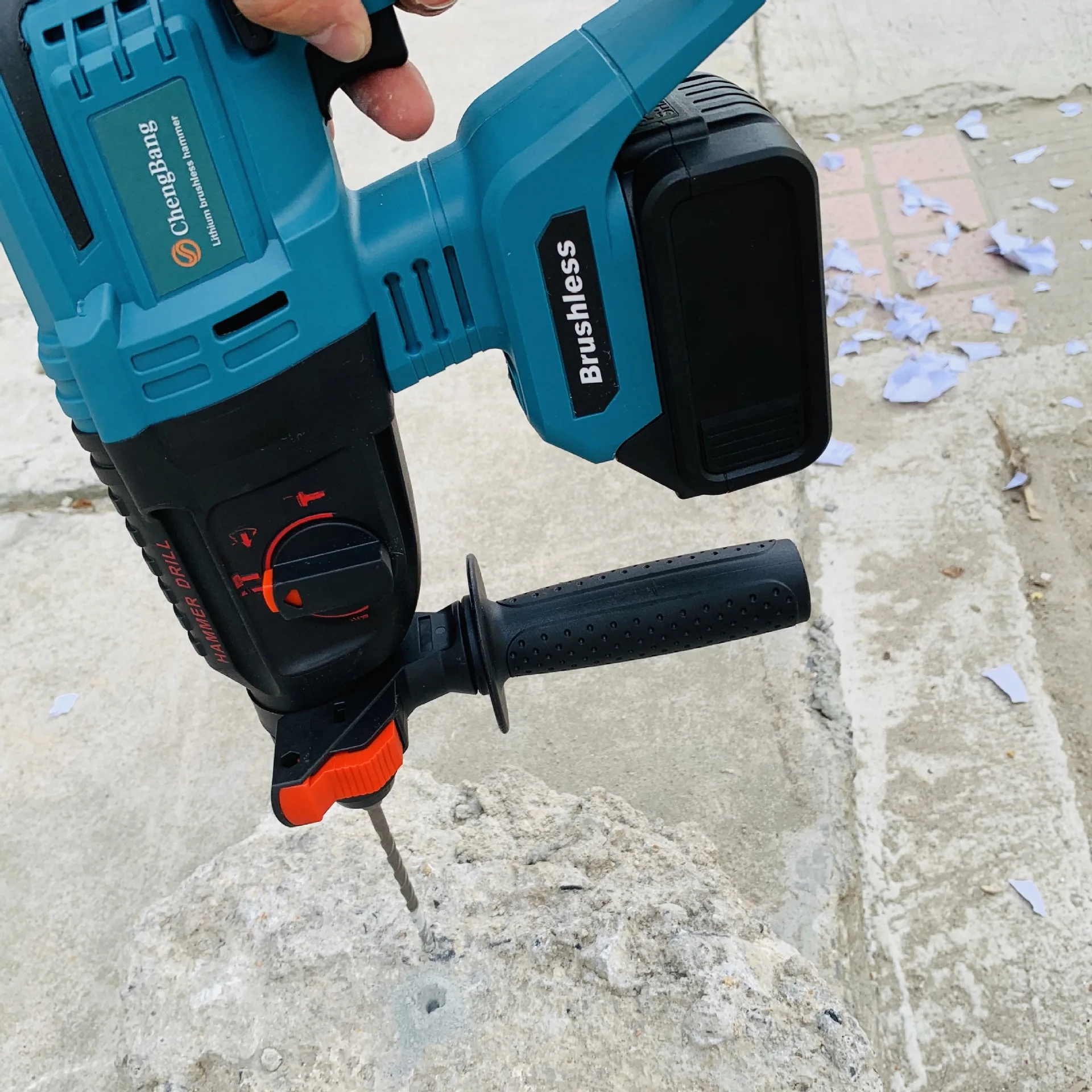 Wiederaufladbare Elektrowerkzeuge-Sets, bürstenloser Winkelschleifer, Hammerbohrer, Kettensäge, Gebläse, Schraubenschlüssel, elektrischer Ventilator, Kombinationswerkzeug-Set