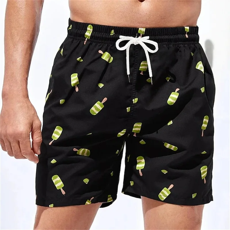 

Новые пляжные шорты с 3D-принтом и минималистичным узором для мужчин и женщин, нижнее белье для доски для серфинга, гавайские быстросохнущие шорты
