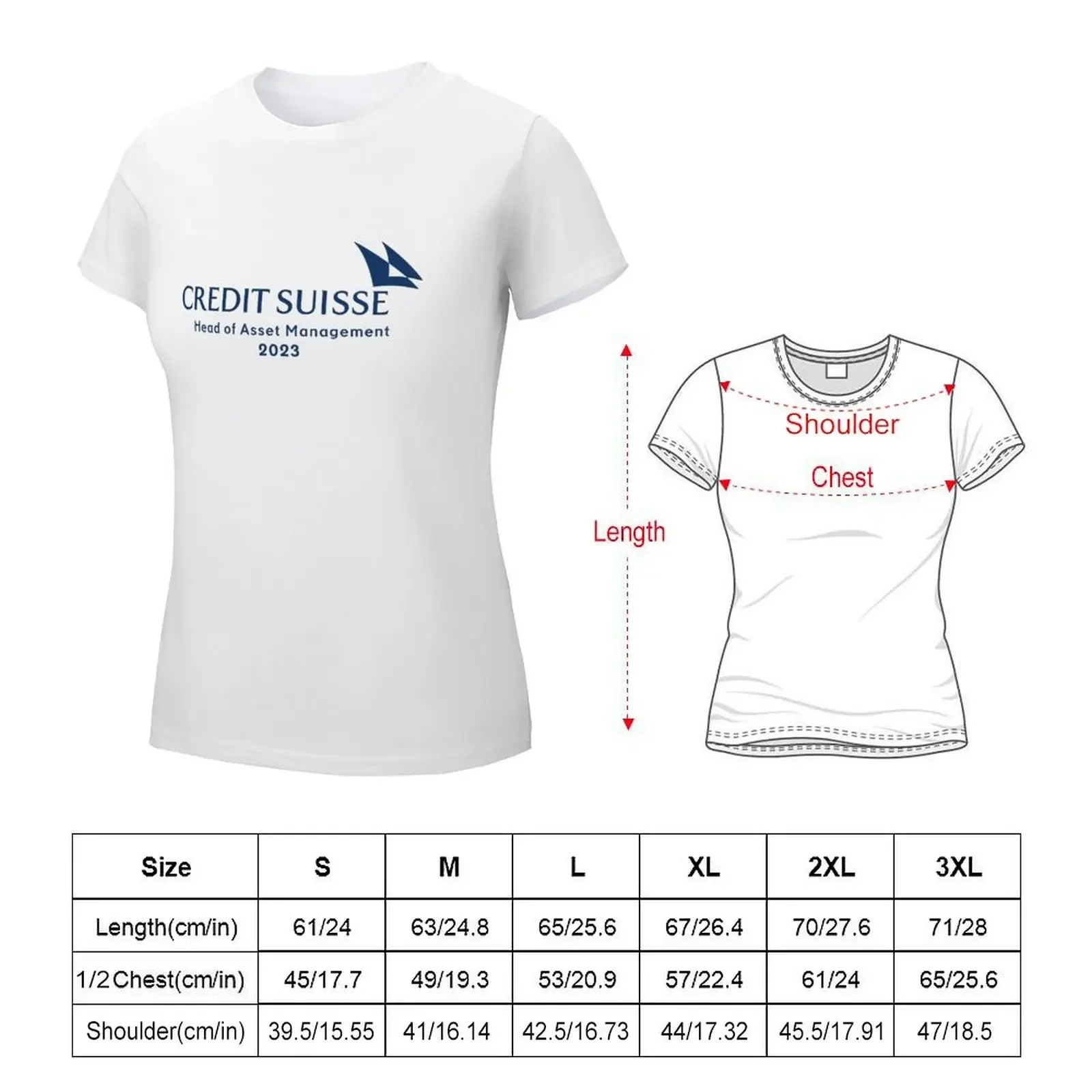 Credit Suisse Asset Management 2023 T-shirt cute tops anime clothes clothes for woman