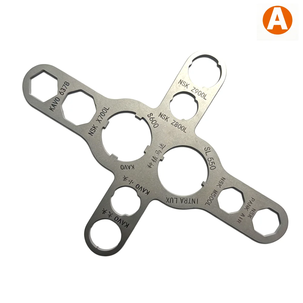 

Stainless Steel Dental Implant Motor High-Speed Handpiece Wrench Cartridge Rotor Shaft Spindle Back Cover Repair Disassembly Too