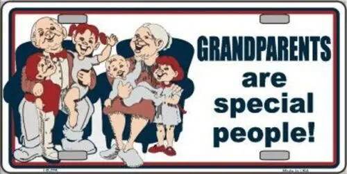 Grandparents Are Special People Metal Tin Metal sign Tag Sign Car Truck Home