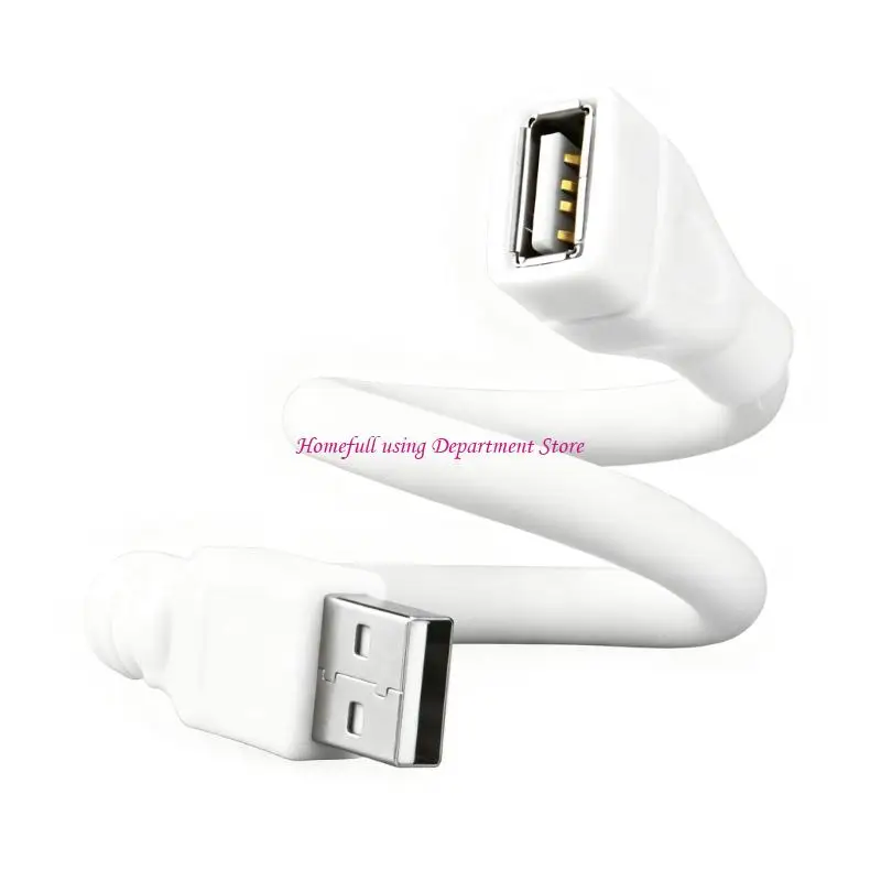 USB Change Cable, 30 Adjustable Neck Male to Female USB-A Extension for Vehicle Area and Equipment Access
