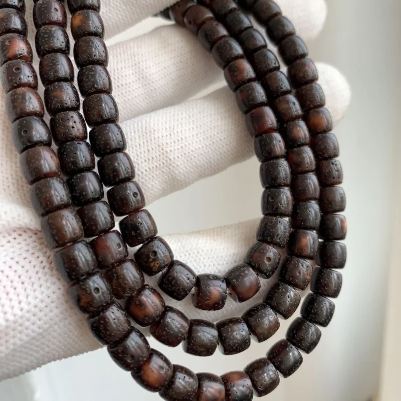 

Hainan Material Jadified Xingyue Lunar January Straight Cut 108 Buddha Beads High Density Dry Grinding Bracelet