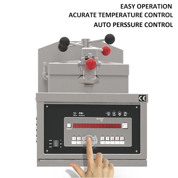 Fritadeira de pressão de frango a gás estilo comercial