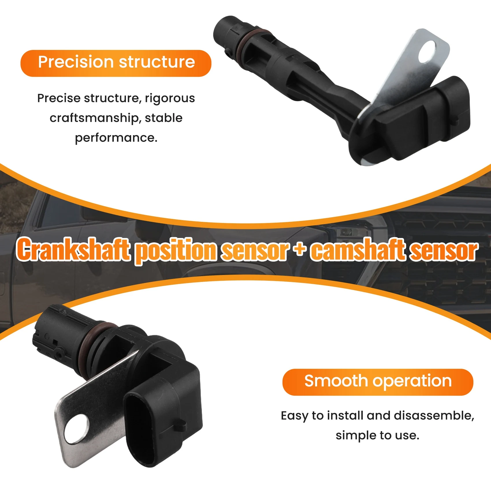 

Car Camshaft & Crankshaft Position Sensor For Chevy Silverado 1500/GMC 5.3L 6.0L 12555566 12560228