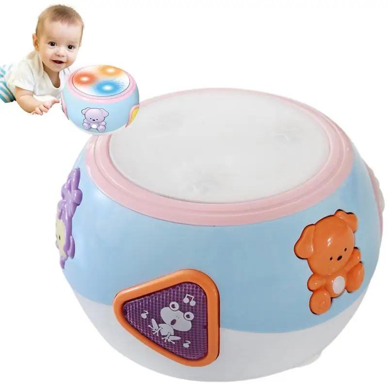 

Hand Drums For Kids Musical Drum Toy Kids Floor Drum Learning Toys Musical Toy For 6-12 Months And Kids Girls Boys