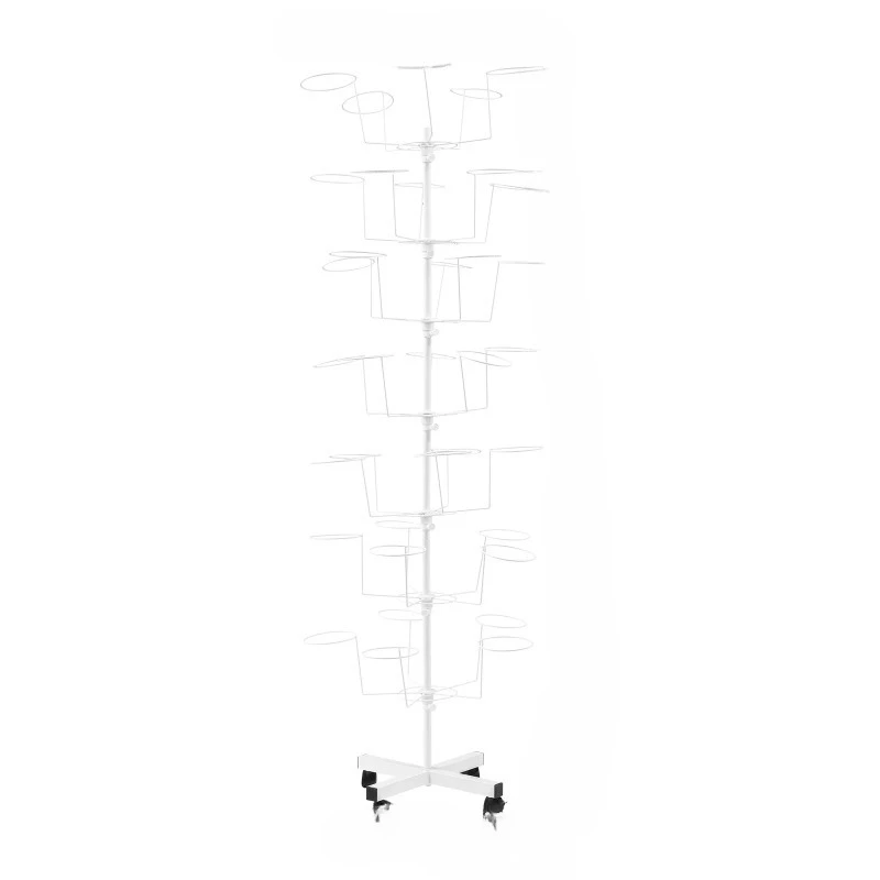 

with 35 Hooks Hat Cap Hanger Rack with Wheels7 Tiers Hat Holder Storage Organizer Freestanding Rotating Hat Display Rack Stand