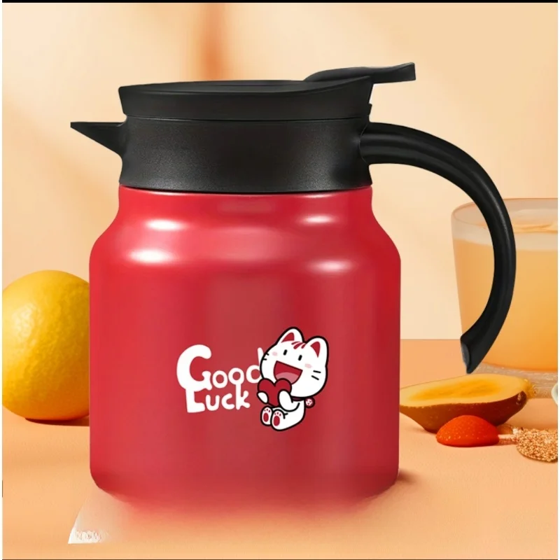 

Красная термобутылка из нержавеющей стали объемом 000 мл для офиса, контейнер для напитков 36 аде, маленький Miao Luy Canion