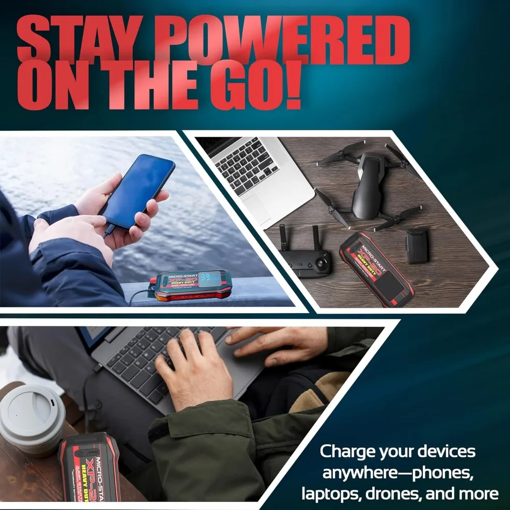 Robustes Lithium-Jump-Starter, tragbares Netzteil, Micro Start XP 20 HD