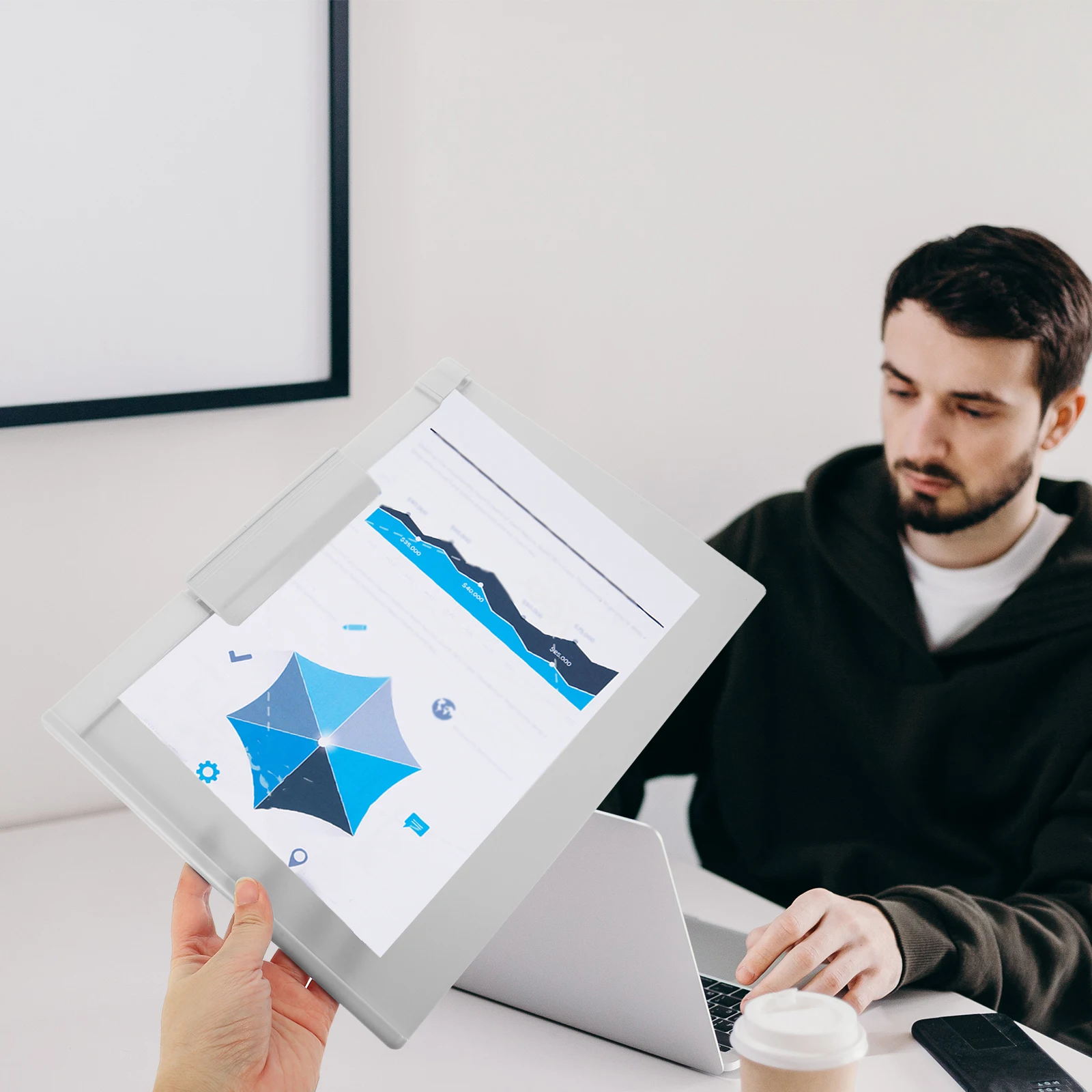 

A4 Copy Writing Boards Thick PP Material Heavy Duty Multi-function Clipboard Pads Pink Storage Office Home Use