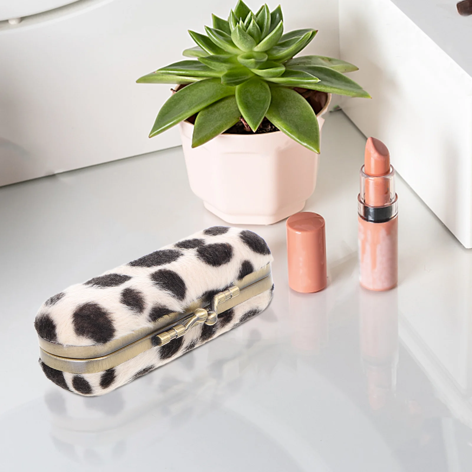 حقيبة تنظيم أحمر الشفاه مع تصميم مدمج للمحفظة والسفر، تخزين متعدد الوظائف لمرطب ملمع الشفاه #3