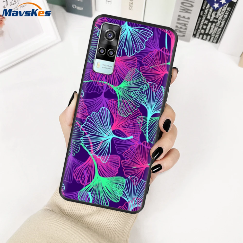 For Vivo Y21s V2110 Case For Vivo Y33s Y21 2021 Flower Silicone Phone Case For vivo Y33S VIVO Y 21 S 21S VivoY21 Soft Back Cover