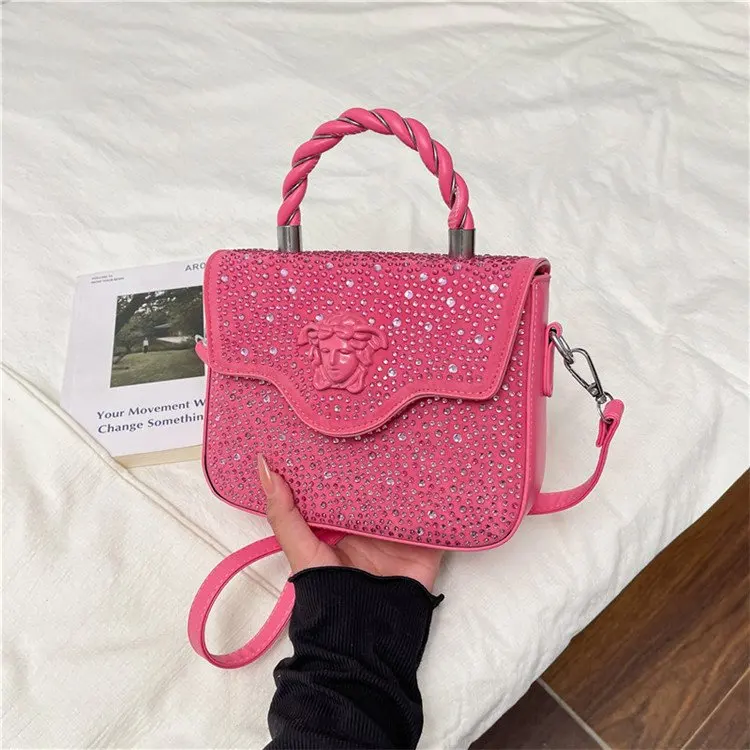 

Vintage Leather Crossbody Bag for Women Trendy Designer Purse Small Square Shoulder Bag Solid Color Casual Daily Chic Handbags