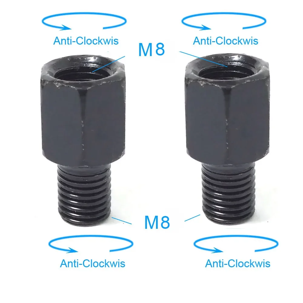 Motorcycle Mirror Adapters for M10 and M8 Rearview Mirrors