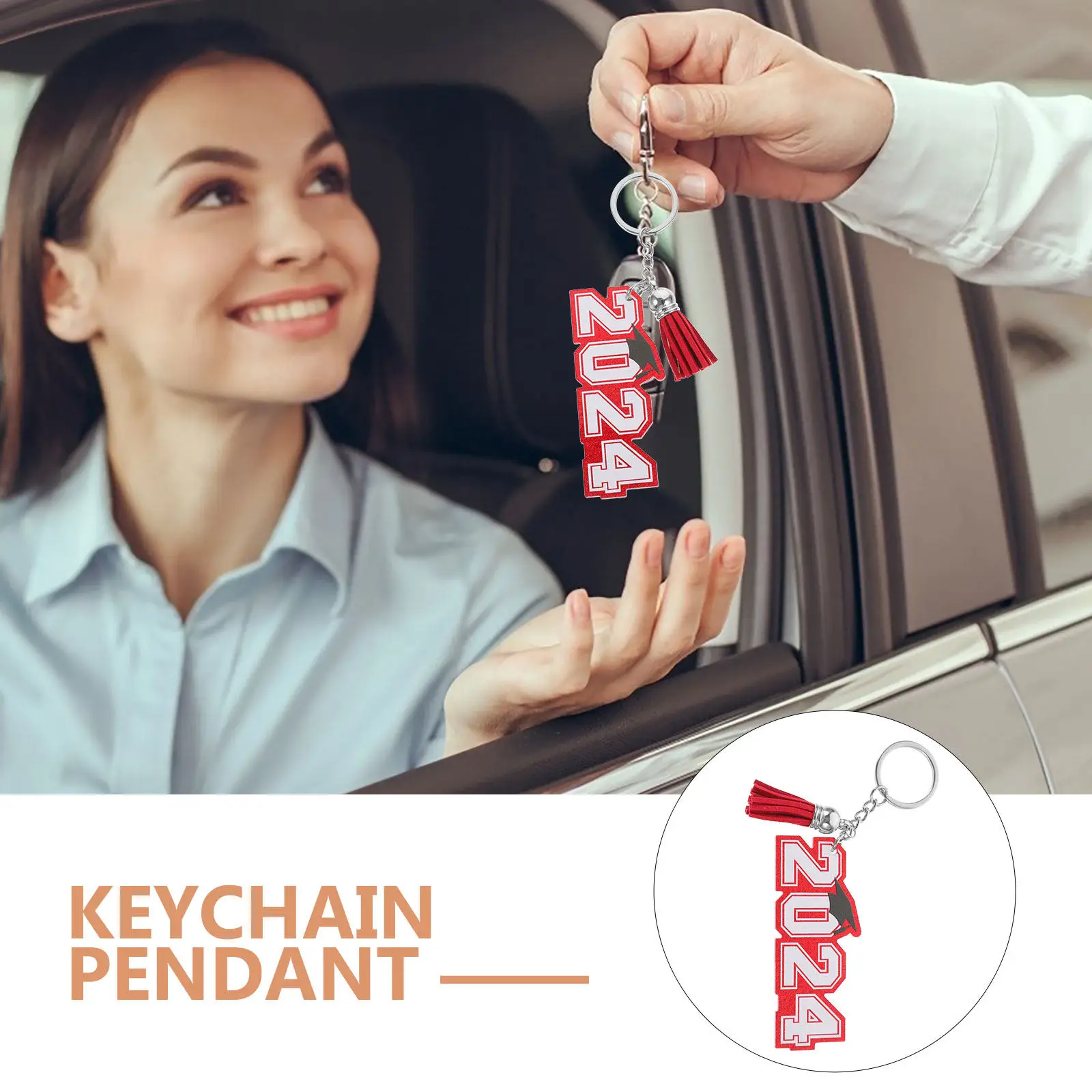 Graduation Keychain Unique Acrylic Design Grad Keyring Lightweight Compact Key Organizer Bag Hanging Ornament Graduation Party
