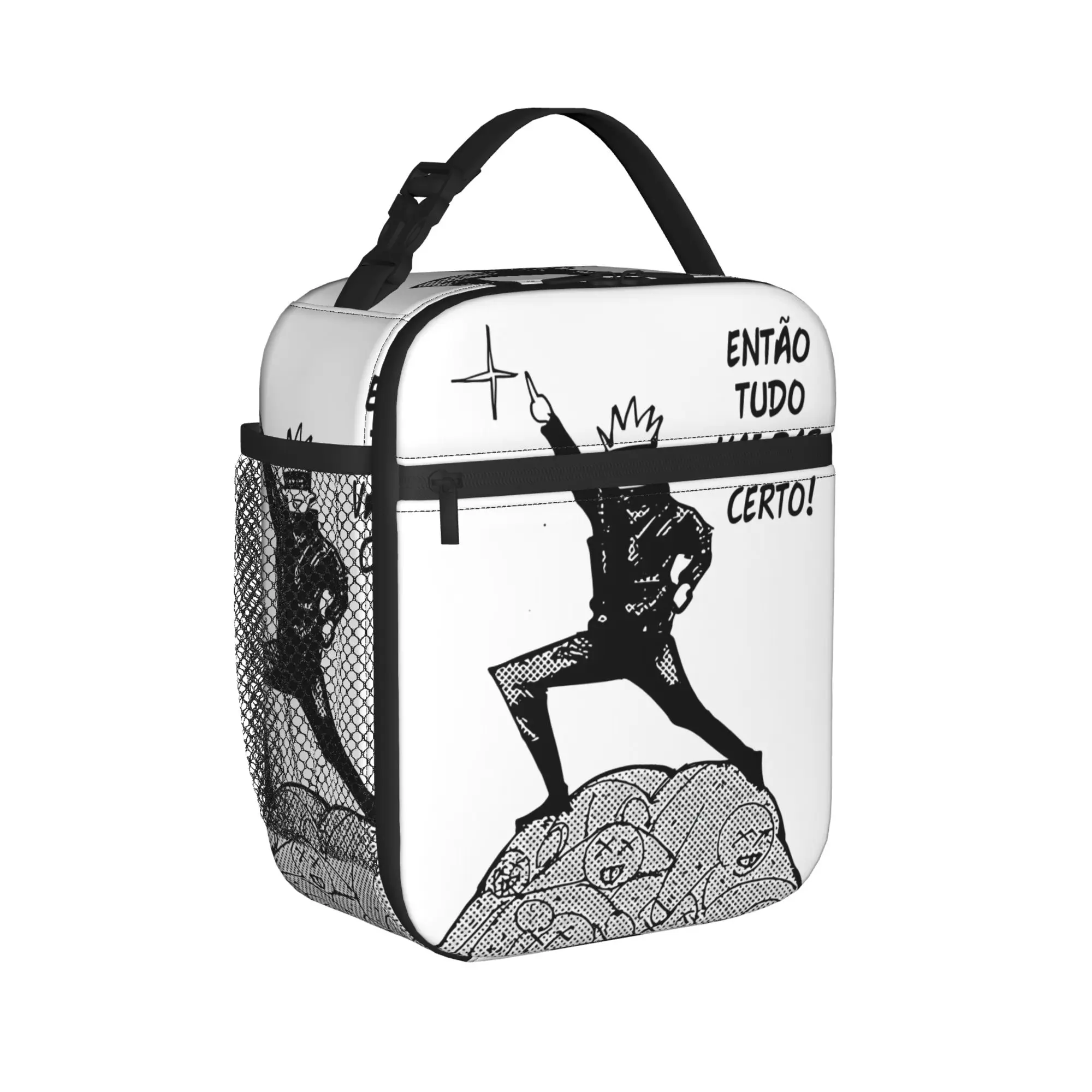 Sacs à déjeuner isothermes Strong Fighter Jujutsus Kaisens Merch pour le stockage des aliments en extérieur, sacs isothermes réutilisables, boîtes à déjeuner thermiques