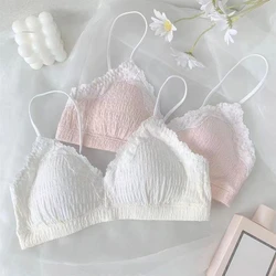 2023 New Lace Underwire Bra Girls Comfortable Breathable Anti-sag Bra