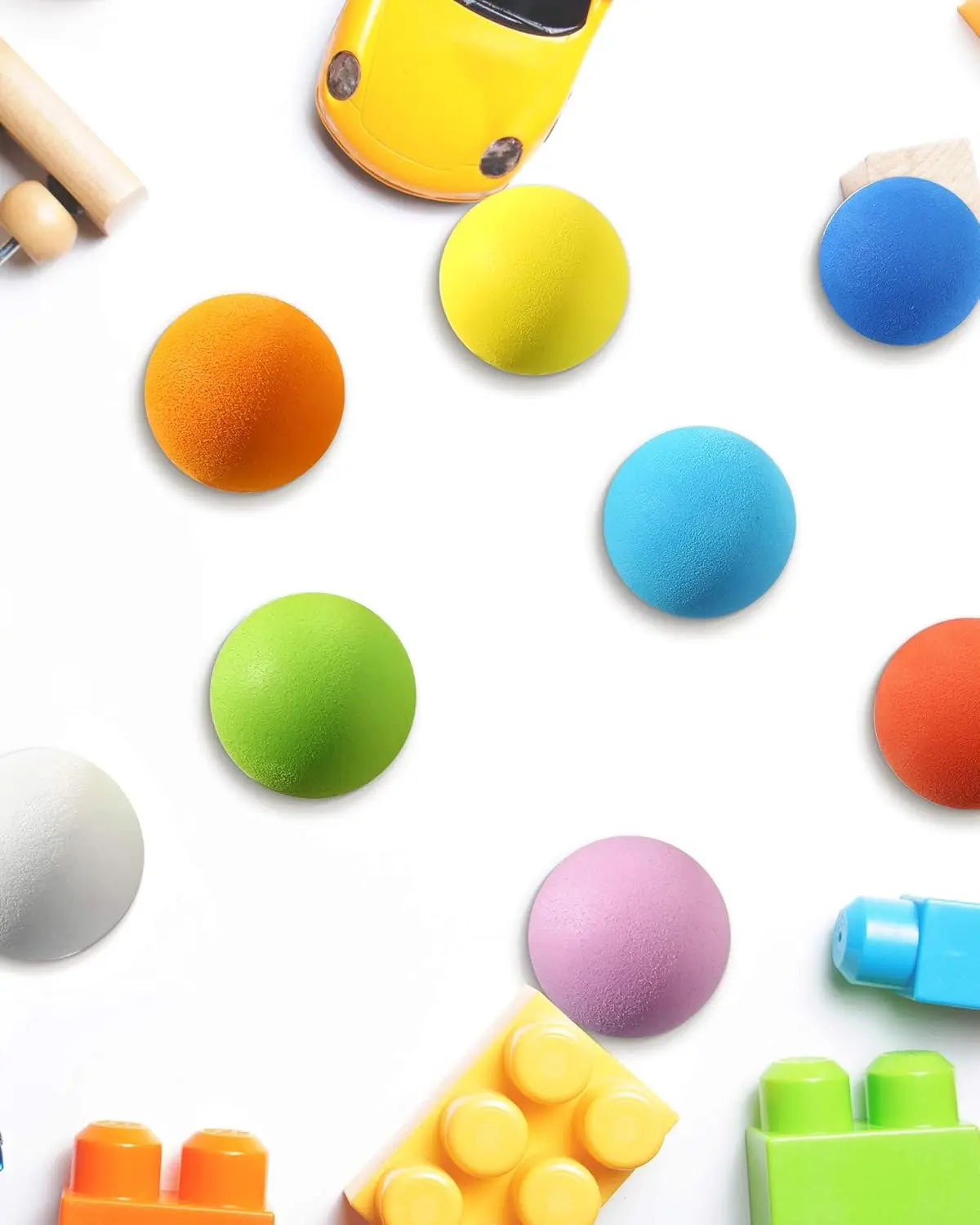 2.4 Inch Soft Foam Balls, 24PCS Lightweight Mini Indoor Toys Play Balls for Safe Fun, Birthday Party for Boys and Girls