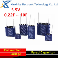5.5V Super Capacitor Farad Capacitor Combination Type 0.22F 0.47F 0.5F 1F 2F 3.5F 4F 5F 7.5F 10F 15F
