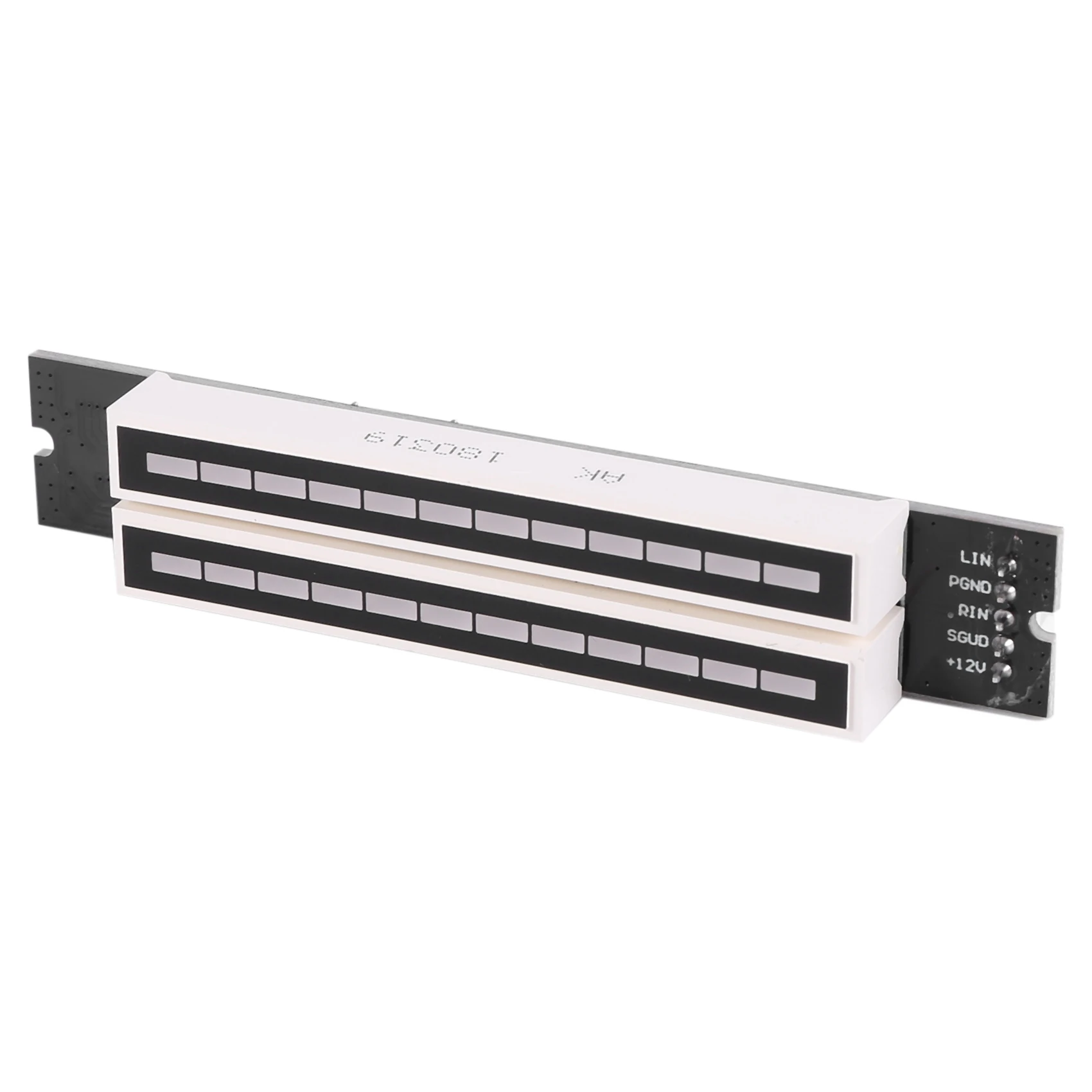 [LXYA68Z!] Dual 12 Music Level Indicator LED Spectrum VU Meter Amplifier Lamps Light Speed Adjustable Board For MP3 DC 7-12V
