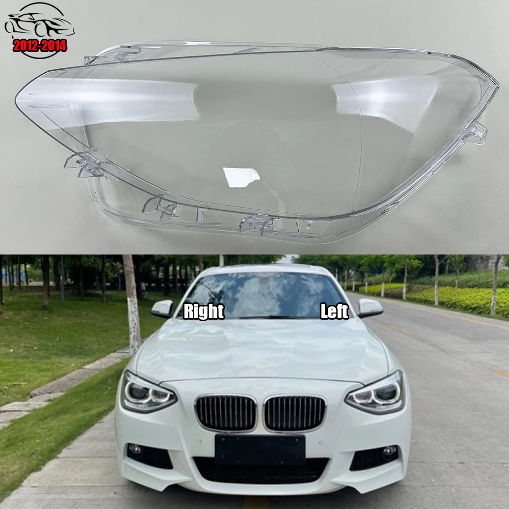 For BMW 1 Series F20 116i 118i 120i 2012- 2014 Headlamp Cover Shell Transparent Lampshade Headlight Lens Lamp Mask Plexiglass