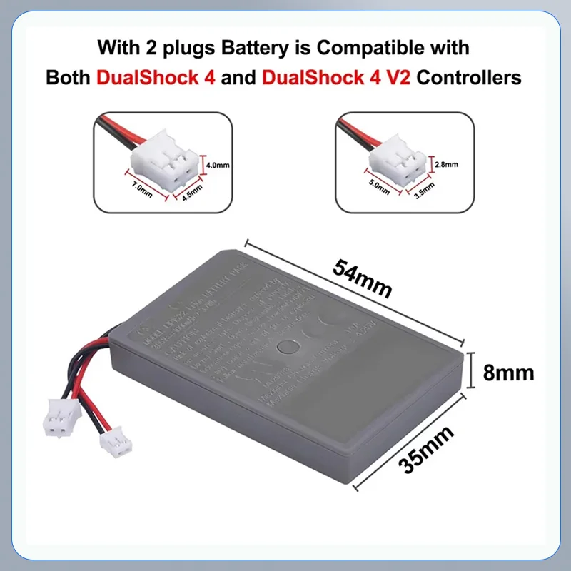 Manette de jeu sans fil Dualshock 4 V1 V2, Sony PS4, PS4 Store o Slim, Pad délibérément, batterie aste, LIP1522, 3.7V, 1000mAh