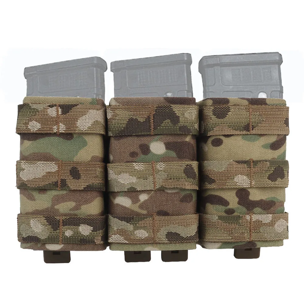 Tactical Triple 5.56 KYWI Magazine Pouch Molle Hunting Vest Front Panel M4 AR15 Shooting Airsoft Fast Mag Holder Bag Equipment