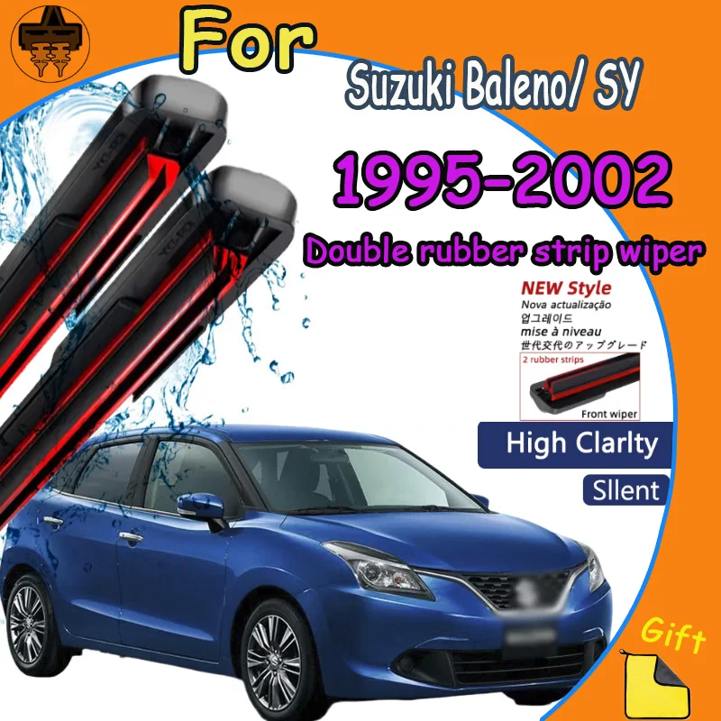 

Front Windshield Wiper Blades 2pcs Windscreen Window Accessories For Suzuki Baleno/ SY 1995-2002